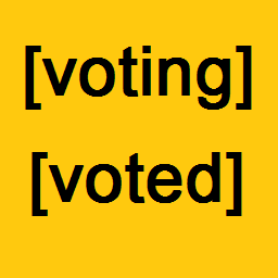 Simple voting icon