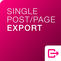 Export Single Post Page icon