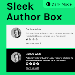Sleek Author Box icon