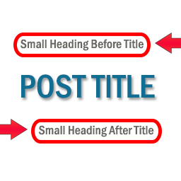 Small Heading For Post Title icon