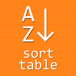 Sort ANY Table icon