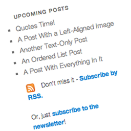 SOUP – Show off Upcoming Posts icon