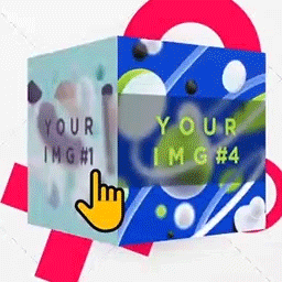 NEW! Interactive 3D Cube for Menu or Banner. No Coding, No Ads, All Themes. icon