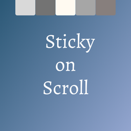 Sticky on Scroll icon