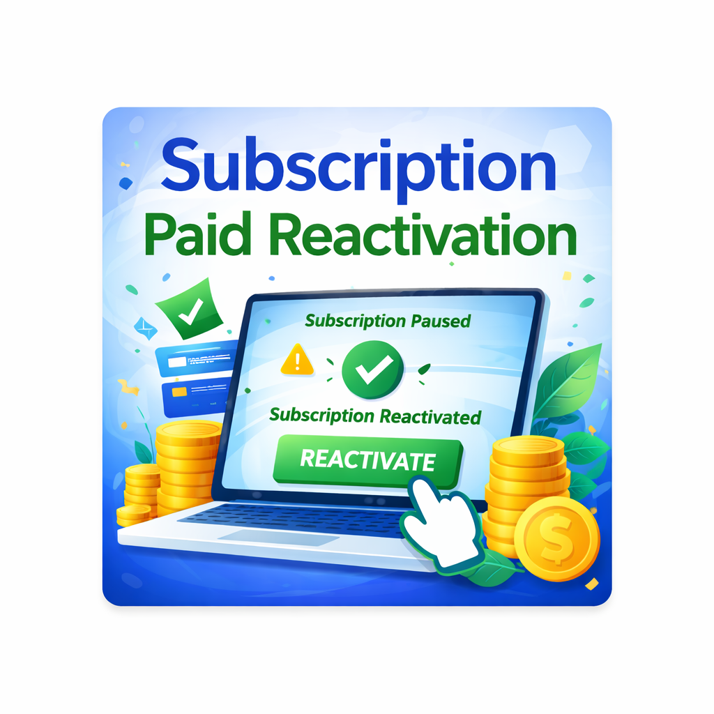 Subscription Paid Reactivation icon