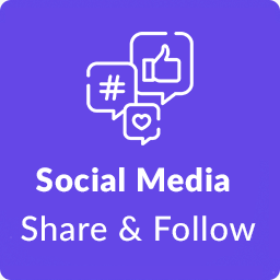 Superb Social Media Share Buttons and Follow Buttons icon