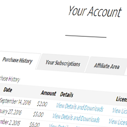 Tabbed Account Area for Easy Digital Downloads icon