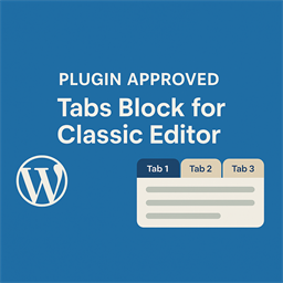 Tabs Block for Classic Editor icon