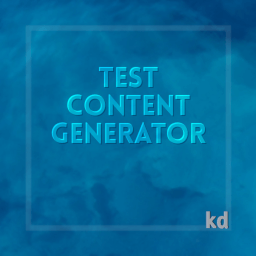 Test Content Generator icon