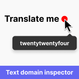 Text Domain Inspector icon