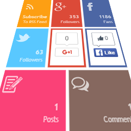 Themes4WP Social Counter Widget icon