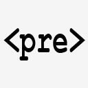 TinyMCE Pre Button icon