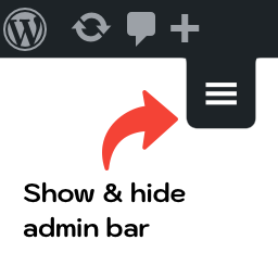 Toggle Admin Bar Menu icon