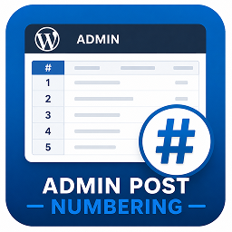 Usama Admin Post Numbering icon