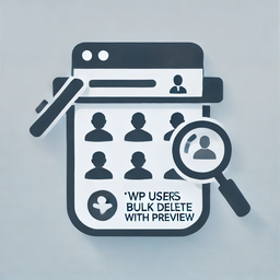 Users Bulk Delete With Preview icon