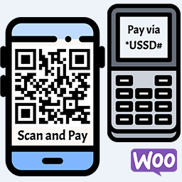 QR Code Payment with USSD Mobile Banking Payment icon