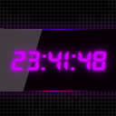 UVC digital clock icon