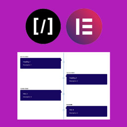 A Vertical Timeline Responsive icon