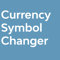 Change Currency Symbol for WooCommerce icon