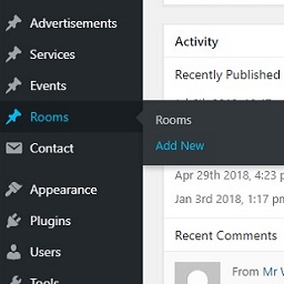WDV – Add Services, Events, Rooms icon