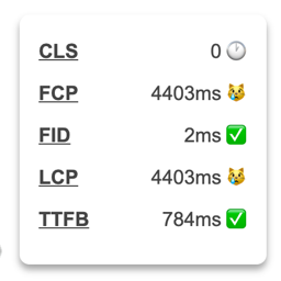 Web Vitals Block icon