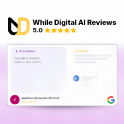 While Digital AI Reviews for Google Business icon