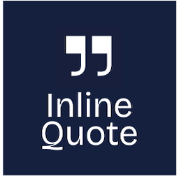 Inline Quote Format Button for the Block Editor icon