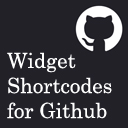 Widget Shortcodes for Github icon