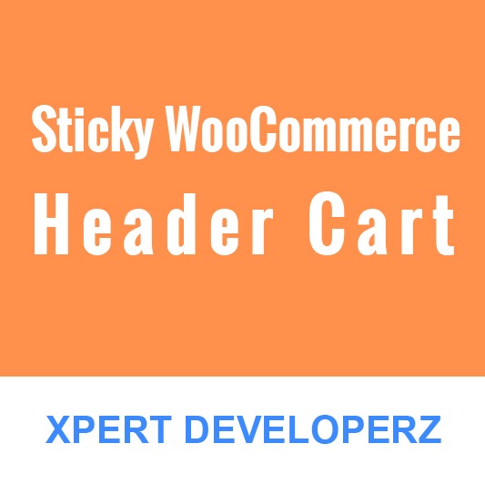 Sticky WooCommerce Header Cart icon