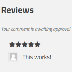 Manually Approved Reviews for WooCommerce icon