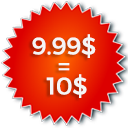 Round Up Woocommerce Catalog Prices icon