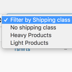 Woo Shipping Class Filter icon