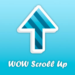 Wow scroll up icon
