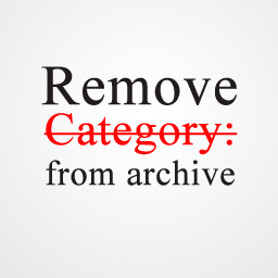 WP Remove Category from Archive Title icon