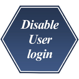 Disable User Login icon