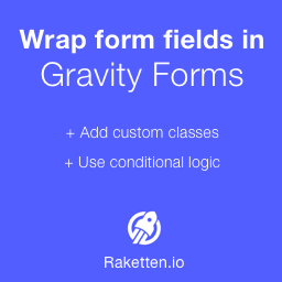 Wrap form fields in Gravity Forms icon
