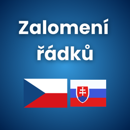 Zalomení řádků v češtině a slovenčine icon