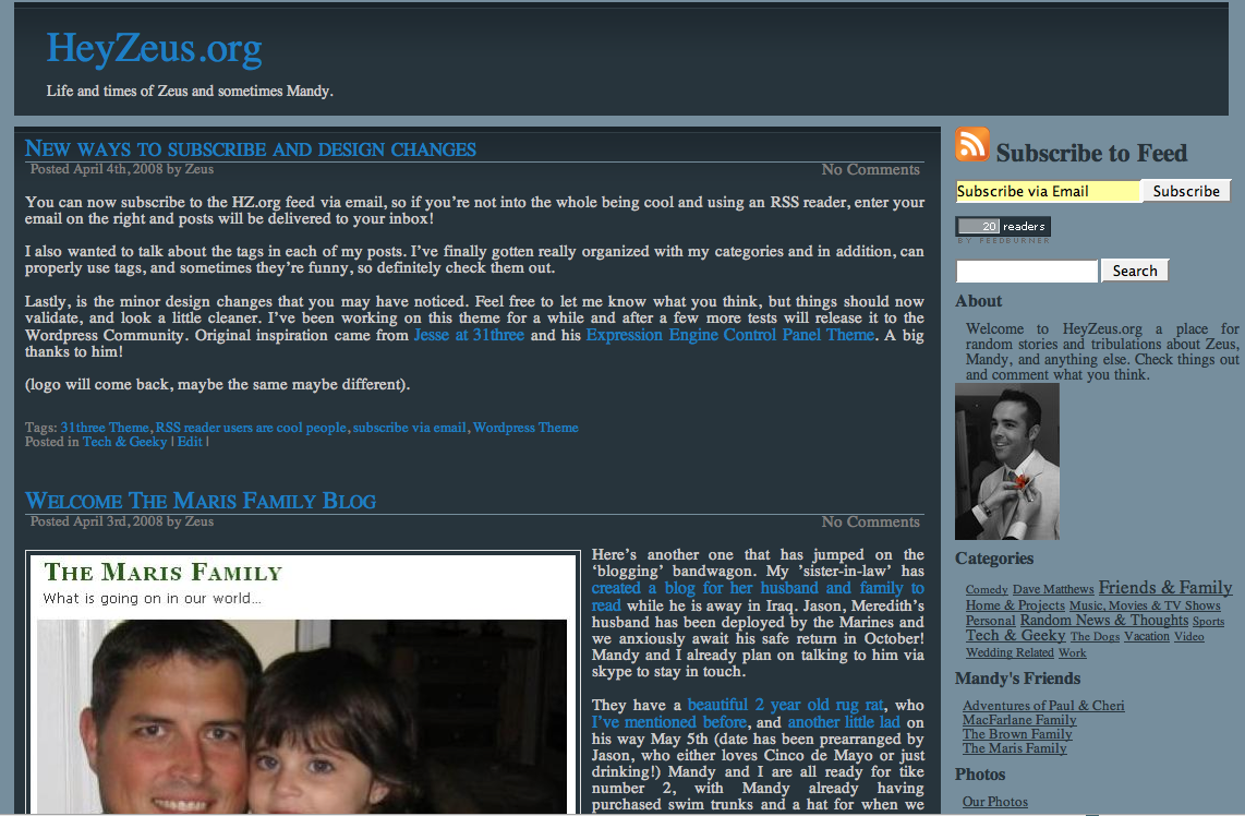 31Three theme screenshot