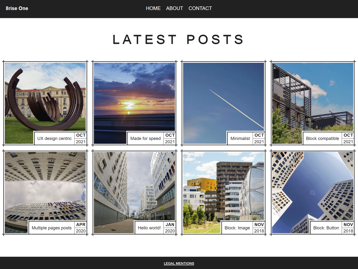 8rise theme screenshot