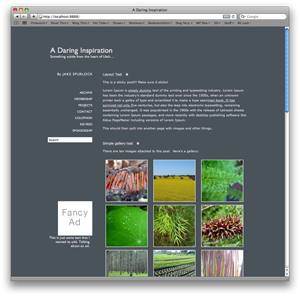 A Daring Inspiration Theme theme screenshot