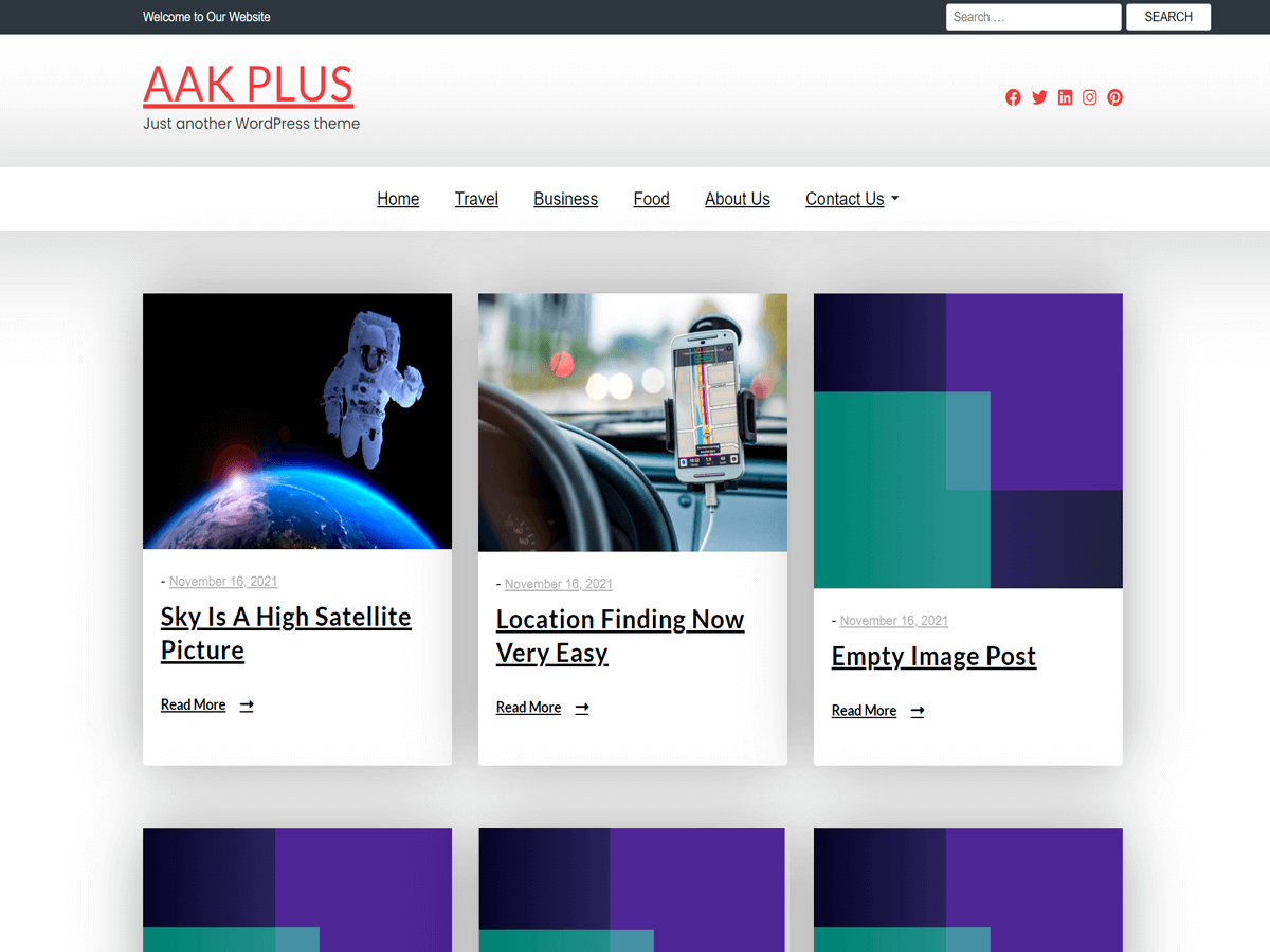 Aak Plus theme screenshot