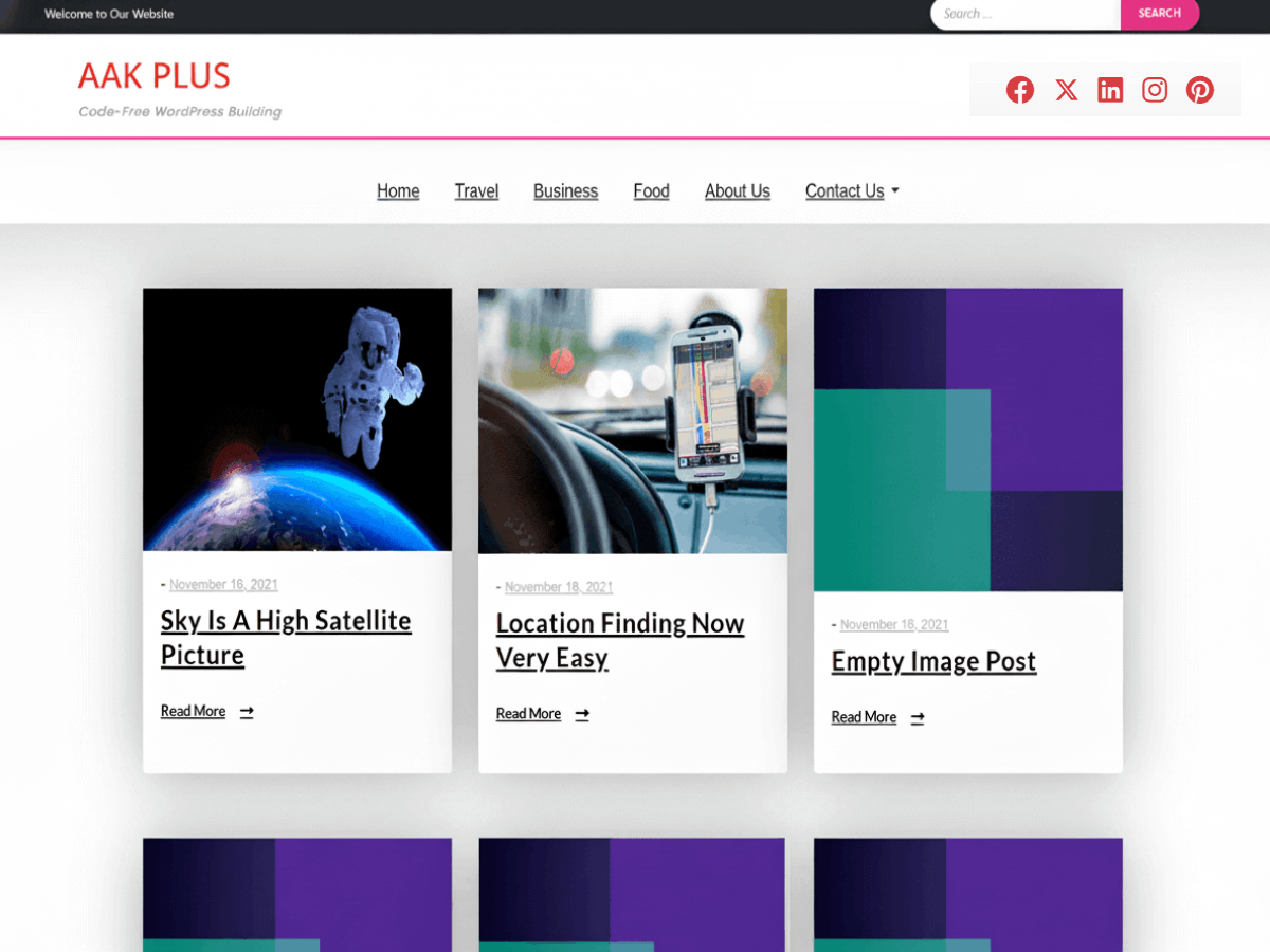 Aak Plus theme screenshot