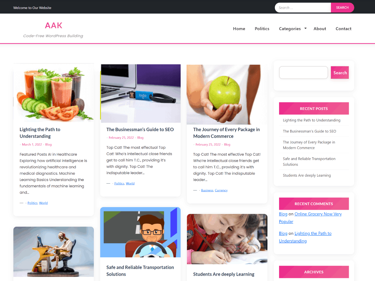 Aak theme screenshot