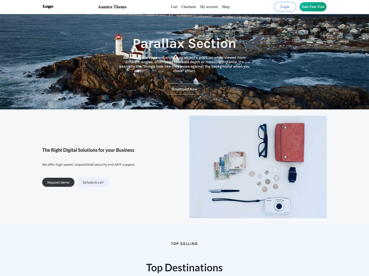 Aamira theme screenshot