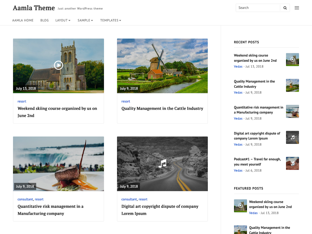 Aamla theme screenshot