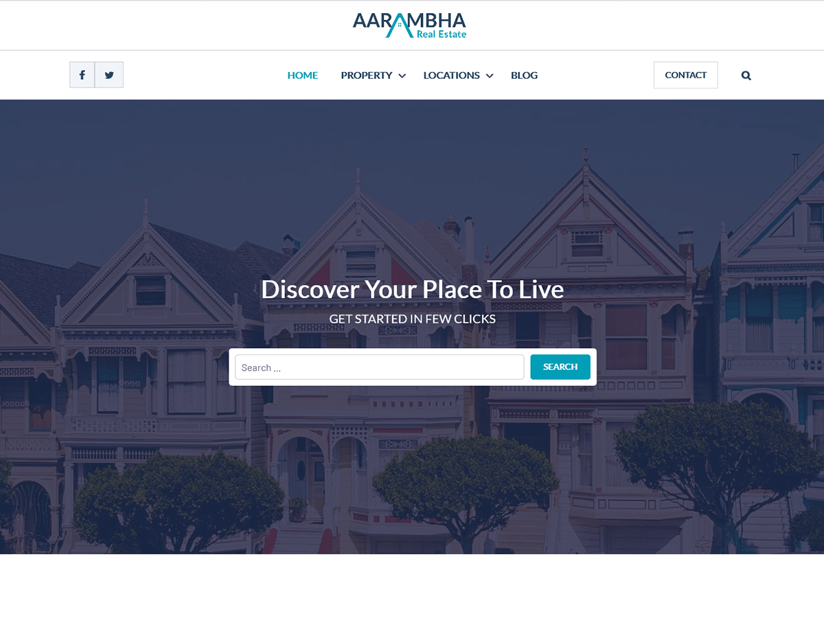 Aarambha Real Estate theme screenshot