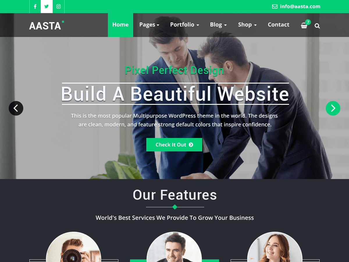 Aasta theme screenshot