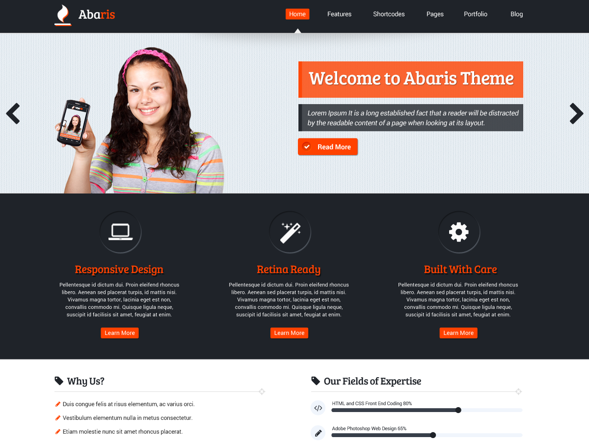 Abaris theme screenshot