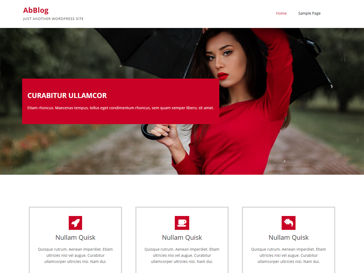 Abblog theme screenshot