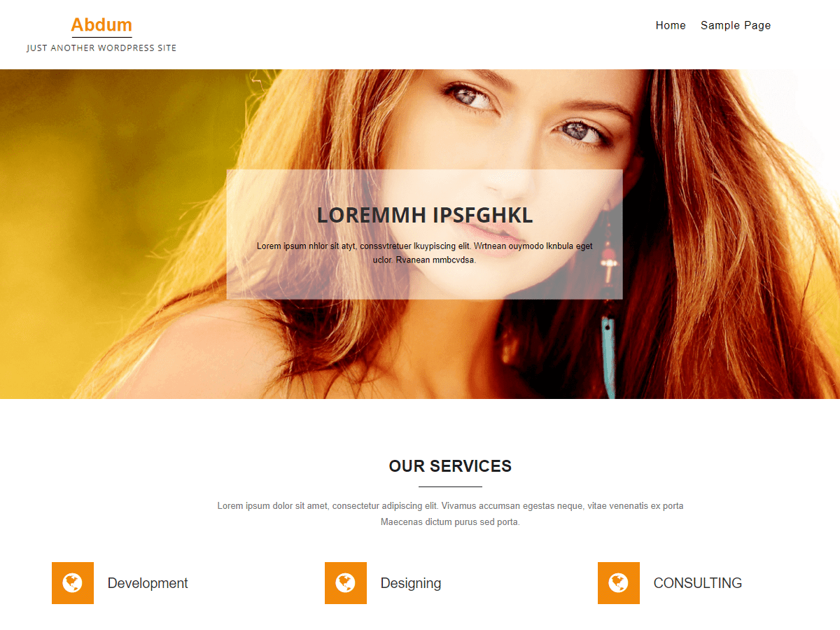 Abdum theme screenshot